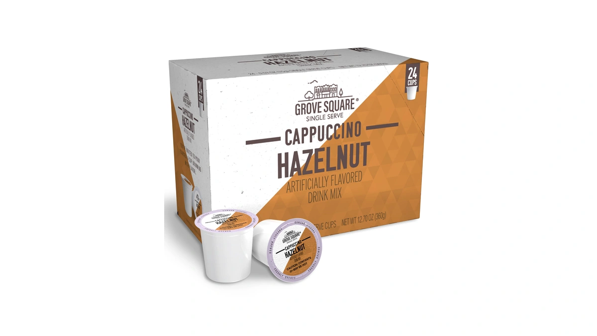 Grove Square Cappuccino, Hazelnut, 24 Single Serve Cups