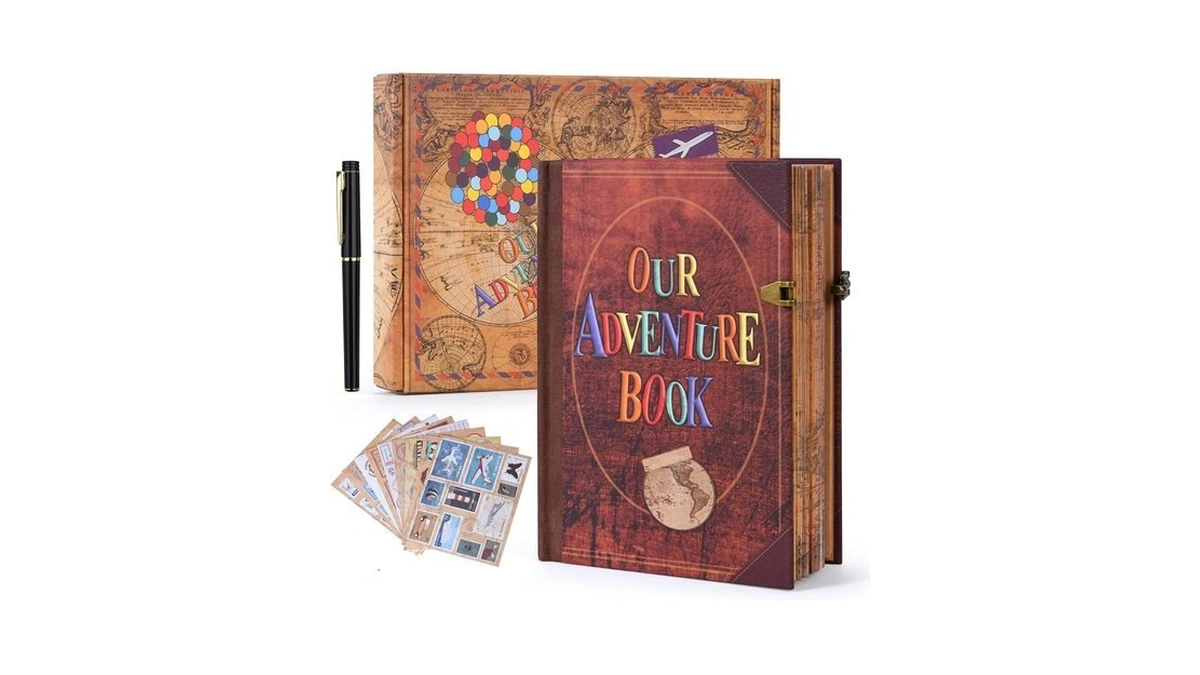 Scrapbook Photo Album Our Adventure Book Embossed Cover 5.1 X