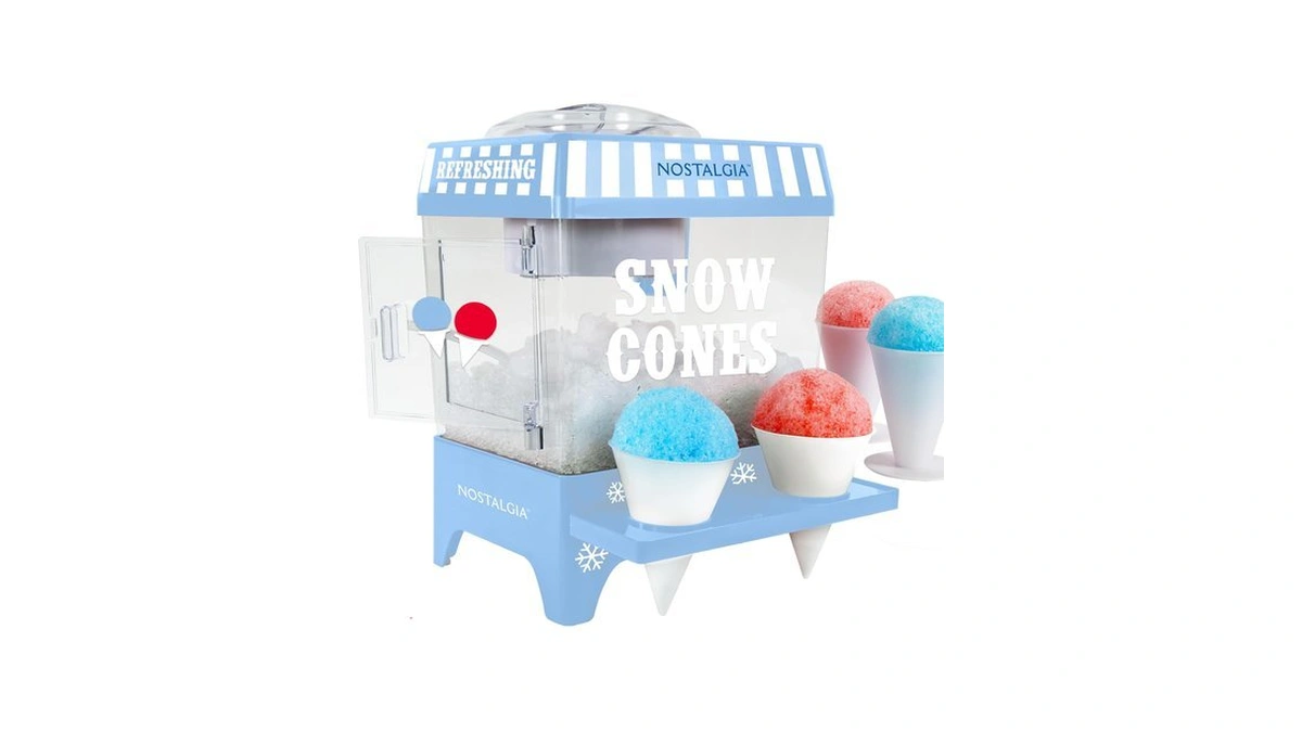 Nostalgia Snow Cone Machine – Retro Table-top 8 Oz Snow