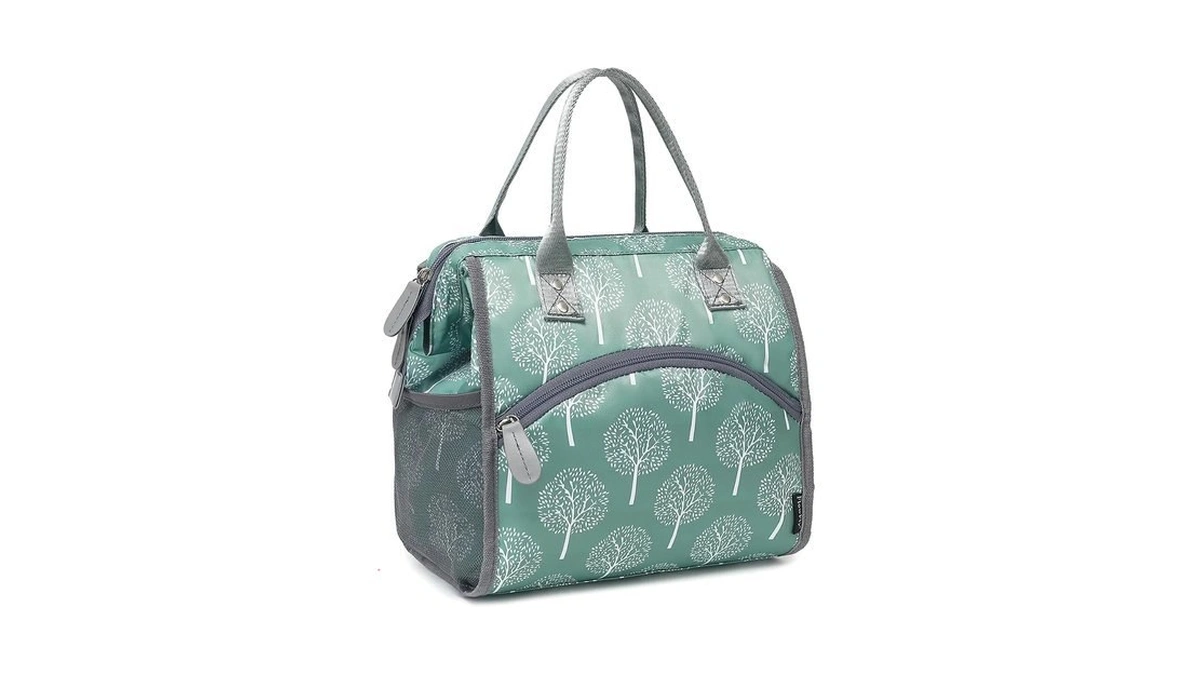 Flowfly Insulated Lunch Bag For Women, Men, Large And Reusable,