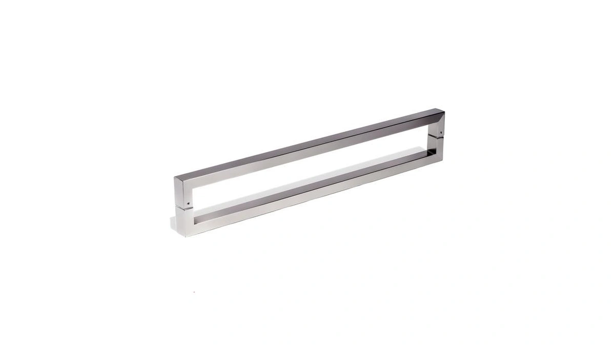 60 Inch Back-to-back Modern Front Door Handles Brushed Nickel Satin