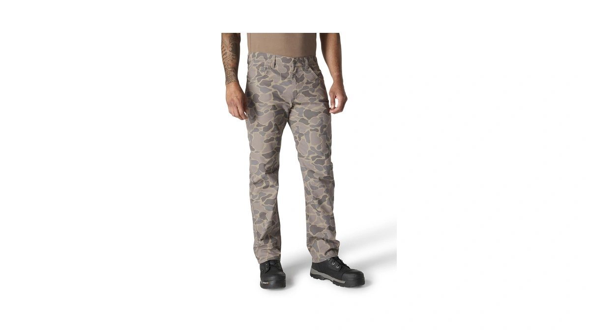 Carhartt Men's Relaxed Straight Rigby Pant, Khaki Vintage Camo, W38