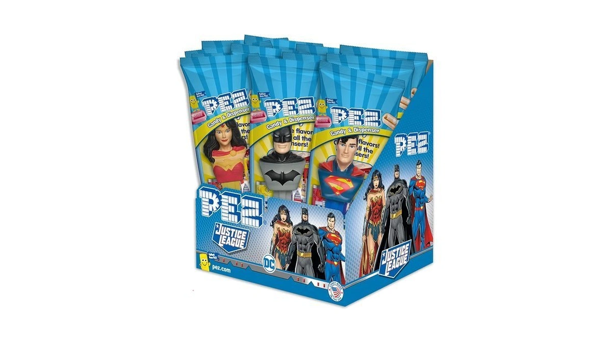 Pez Candy Dc Comics Justice League Assortment Candy Dispensers, 6.96