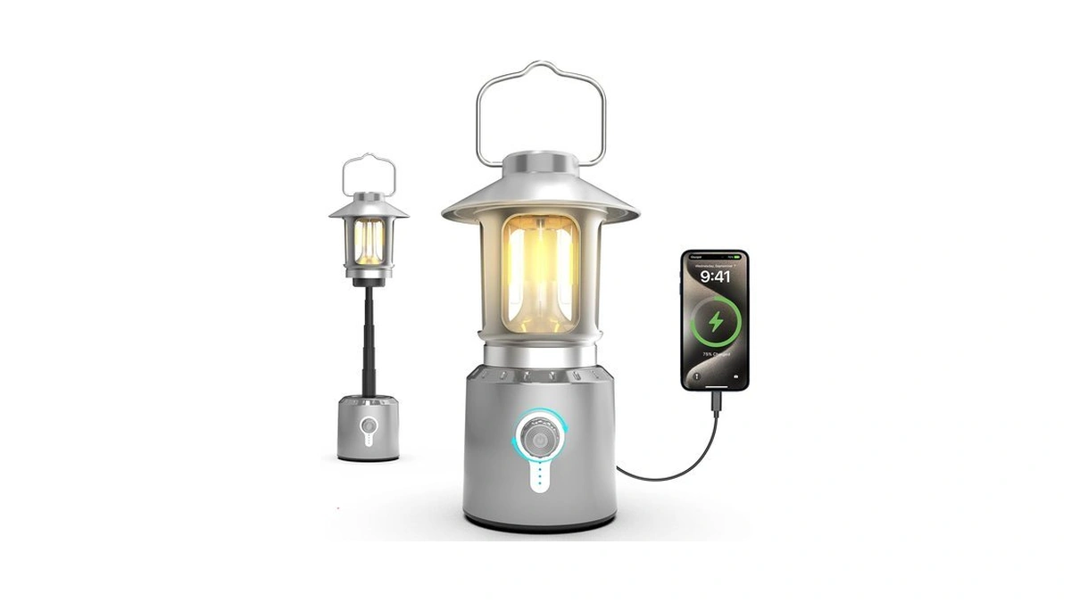 Kobaiban Rechargeable Camping Lantern 8000mah, Telescoping Lighting Camping Light, 3