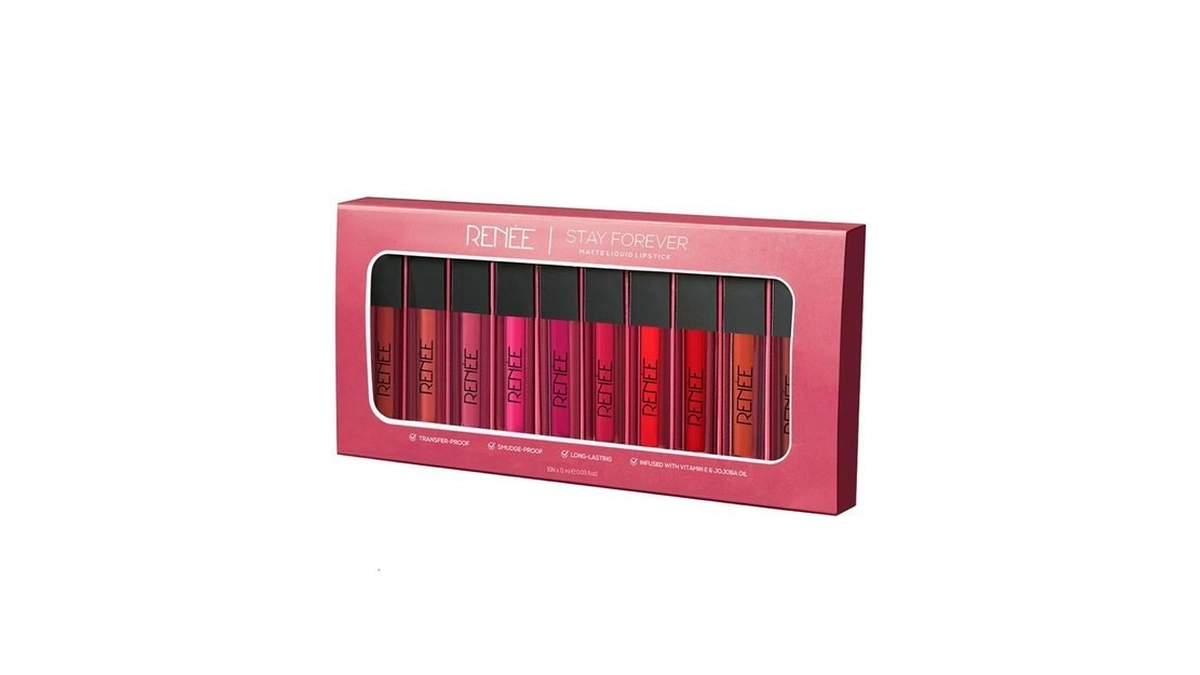 Renee Matte Liquid Lipstick, Pack Of 10