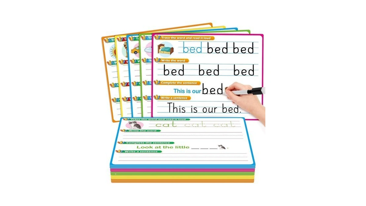 Praxikidy 20pack Cvc Word Games Sight Words Flash Cards Sentence