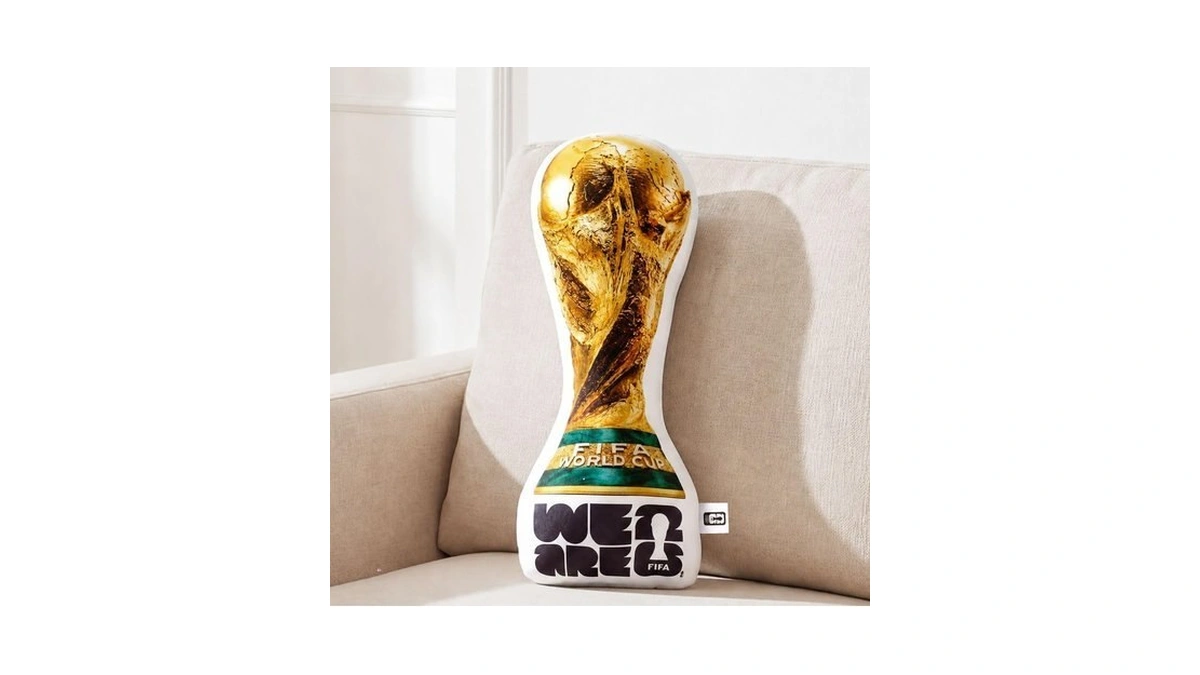 Mesuca Fifa 2026 World Cup Trophy Plush Pillow, 14.5inch Real