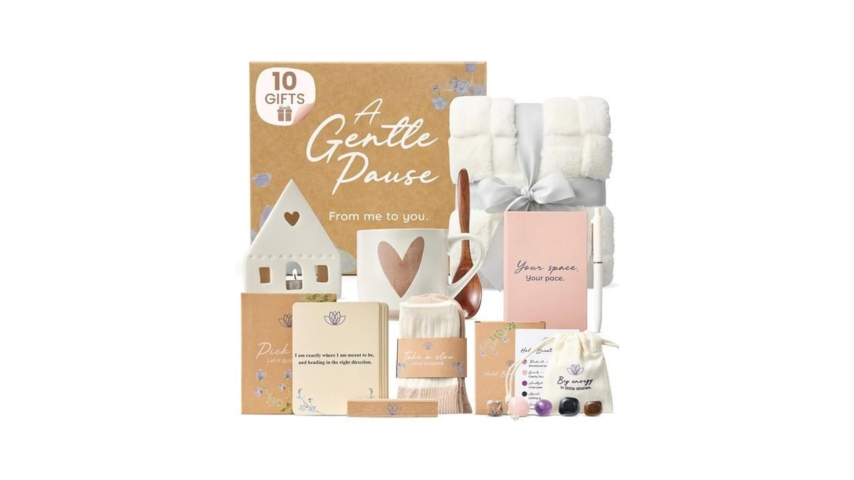 Get Well Soon Gift Basket For Women - 10 Pc