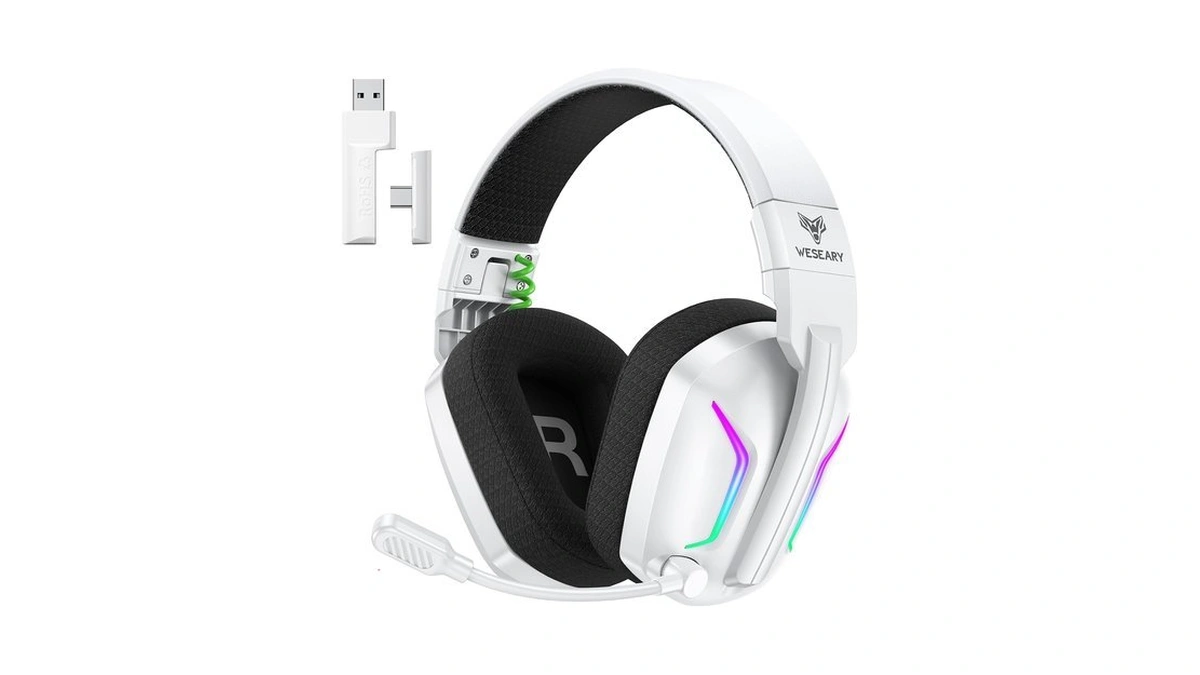 Weseary Wireless Gaming Headset With Mic For Ps5, Ps4, Pc|