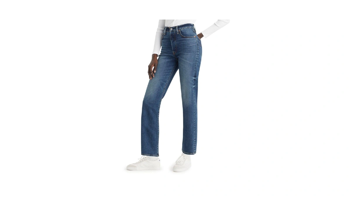 Amazon : Levi Women Ribcage Straight Ankle Jeans