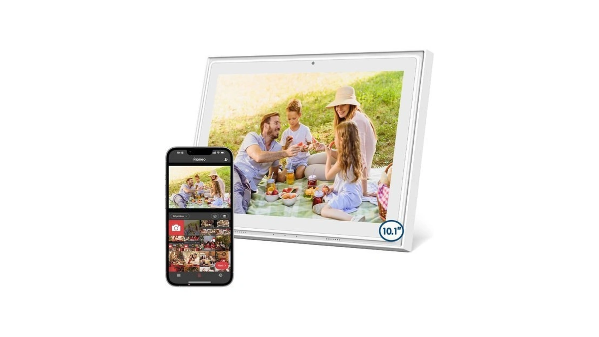 Digital Picture Frame, 10.1'' Photo Frame With Wifi 1280x800ips Touchscreen