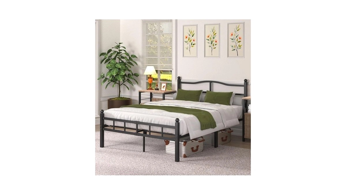 Shineera 14 Inch Queen Bed Frame With Headboard And Footboard