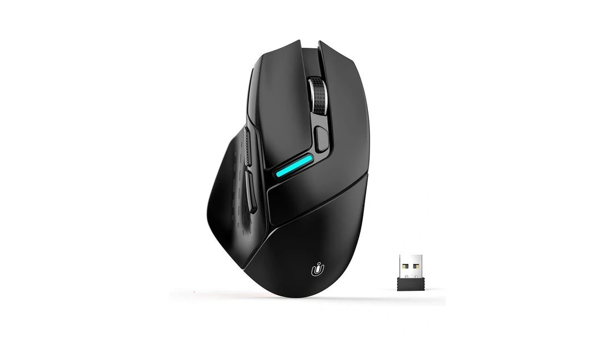 Uineer Wireless Gaming Mouse, Tri-mode Bluetooth, Usb-a Wired And 2.4g
