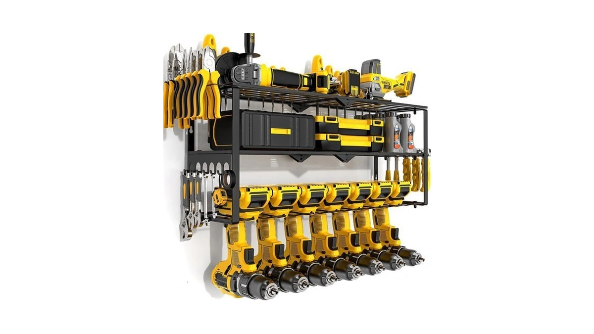 Power Tool Organizer Wall Mount Cordless,15 Min Fast Install Metal
