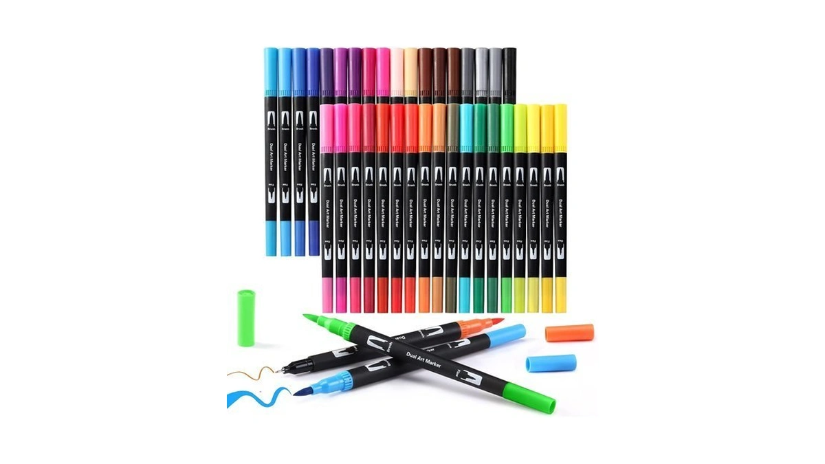 Upanic Brush Markers For Adult Coloring Books,36 Coloring Pens