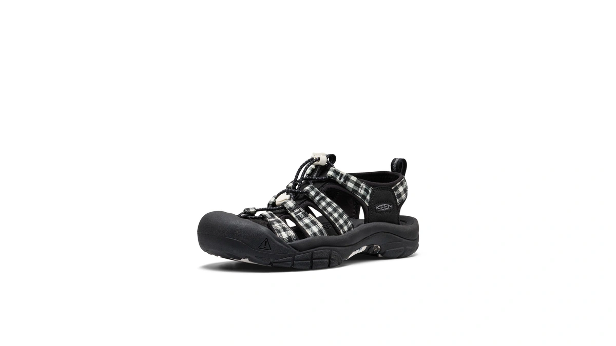 Keen Women's Newport H2 Closed Toe Water Sandals, Black/gingham, 9