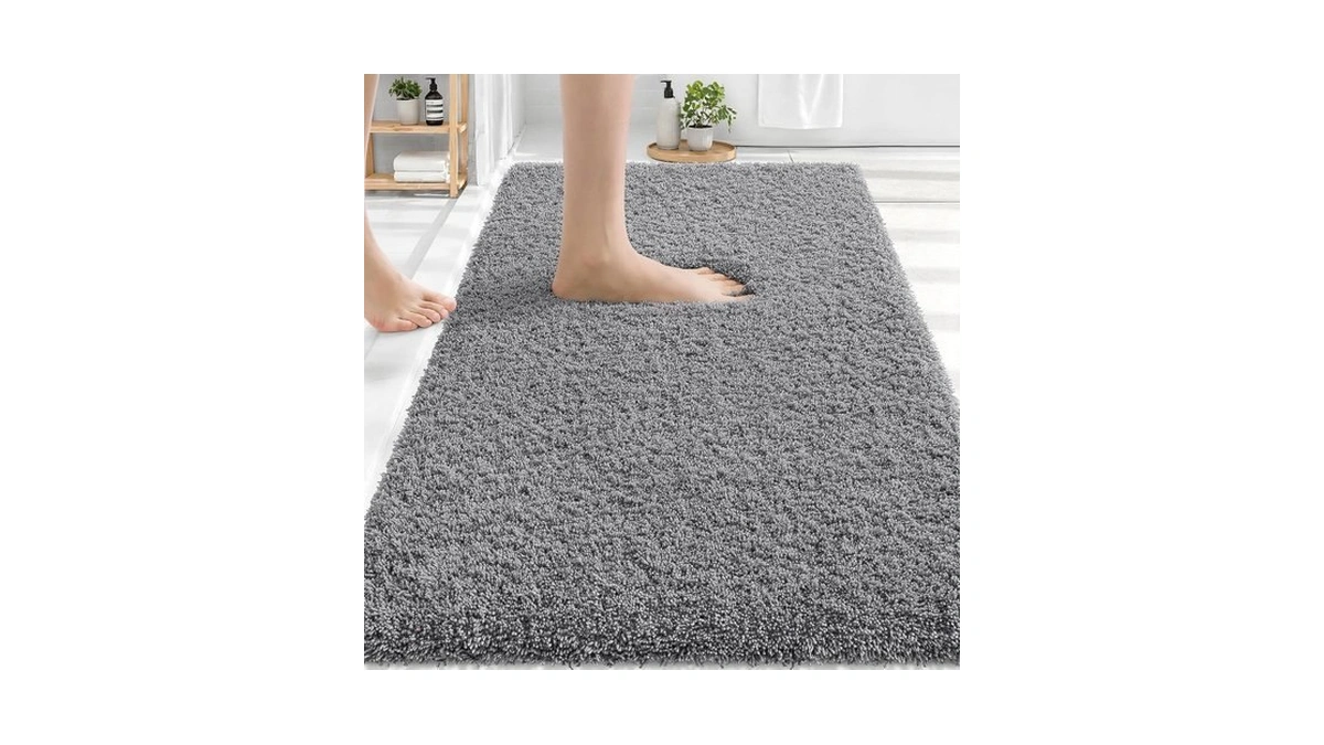 Olanly Microfiber Bathroom Rugs 30x20, Soft Highly Absorbent Bath Mat,