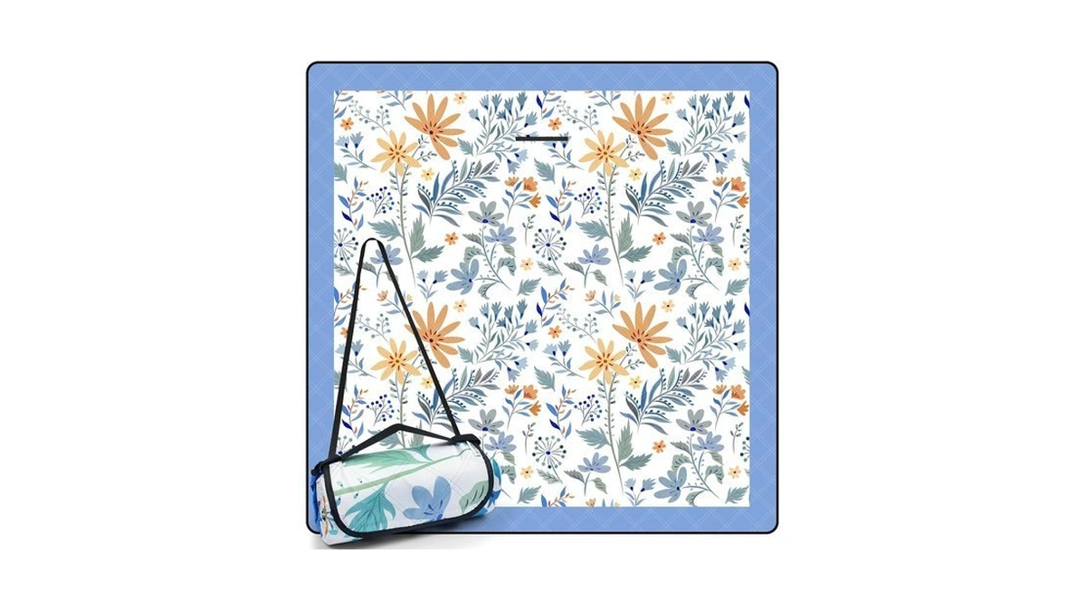 Dewur Picnic Blankets 79"x79" Extra Large Outdoor Blanket Beach Blanket