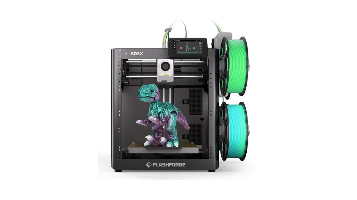 Flashforge Ad5x Multi-material 3d Printer 4-color Printing, 600mm/s Speed 1-click