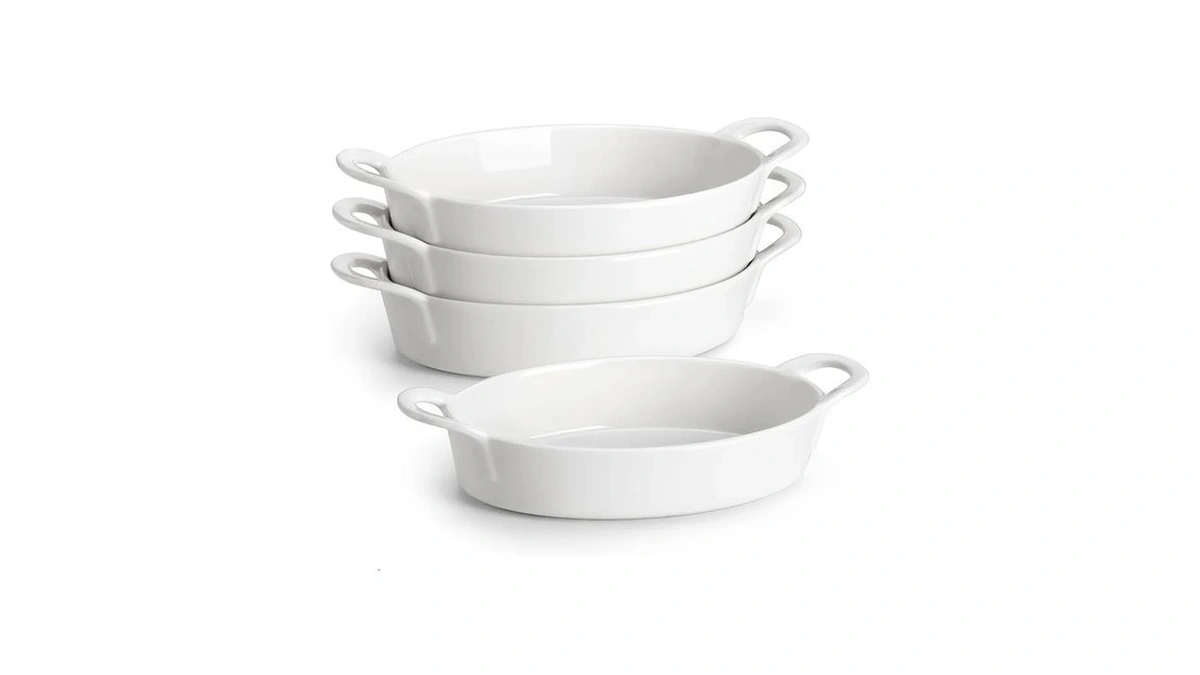 Malacasa Small Casserole Baking Dishes For Oven, Ceramic Oval Baking