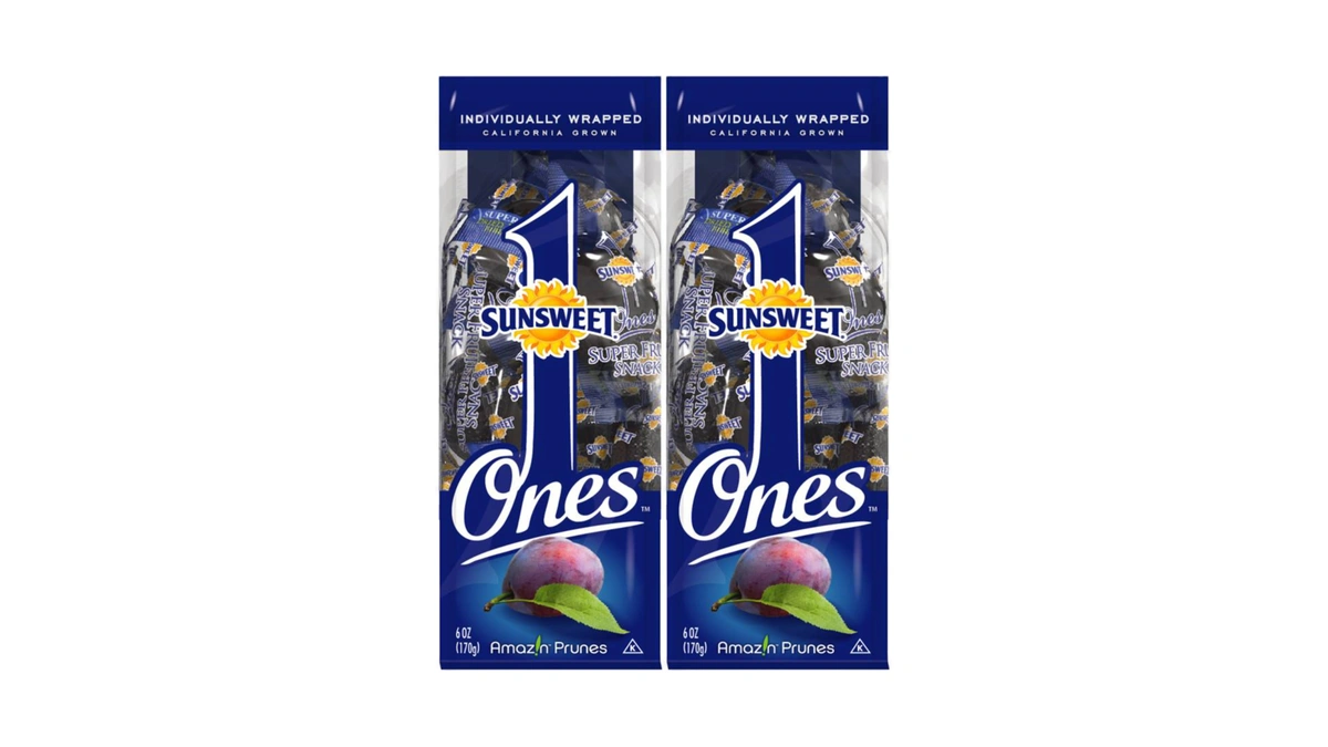 Sunsweet Gold Label Ones Super Select California Individually Wrapped Prunes