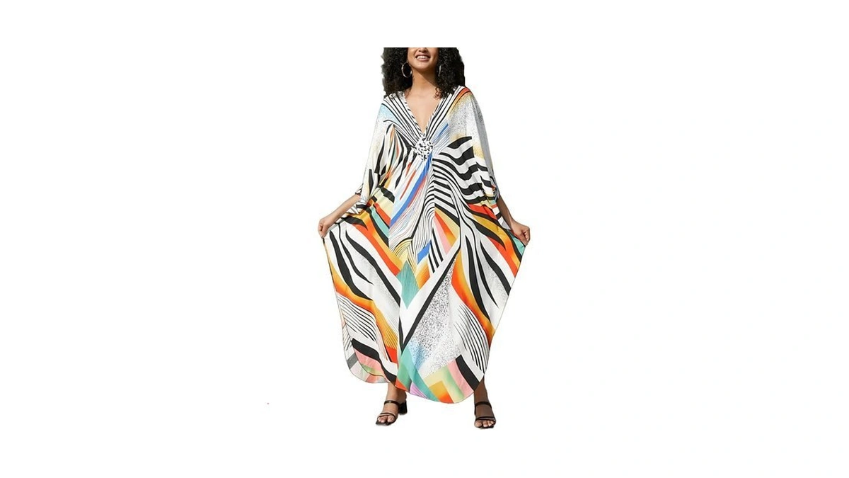 Keylorting Women's Plus Size Kaftan Dress – Plus Size Maxi