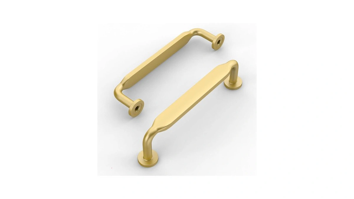 Romatee 10 Pack 3.75 Inch(96mm) Matte Gold Cabinet Pulls: Gold