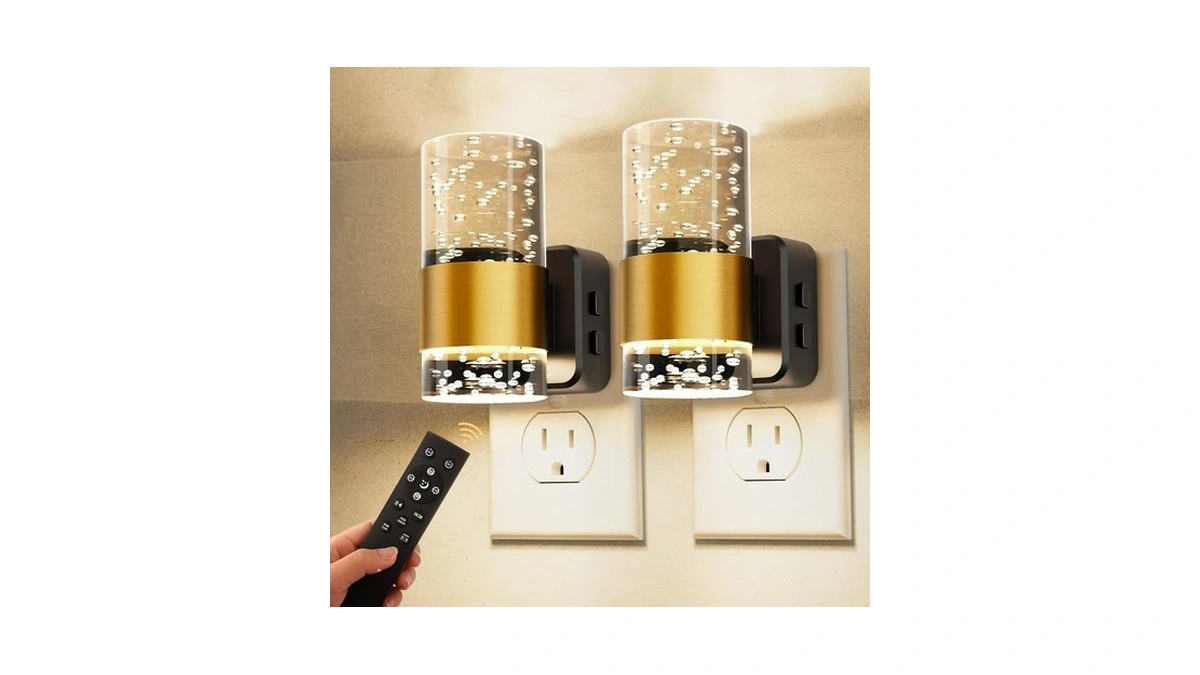 L Lohas Led Night Light, [2-pack] Dimmable Night Lights Plug