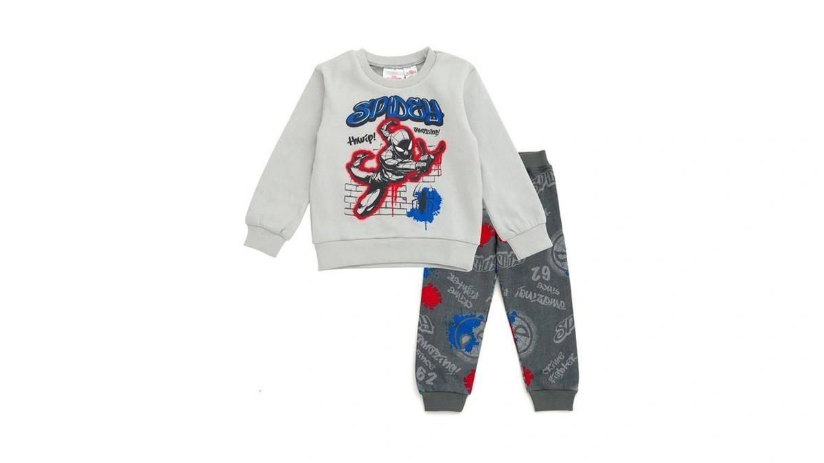 Marvel Spider-man Little Boys Fleece Sweatshirt And Jogger Pants Outfit