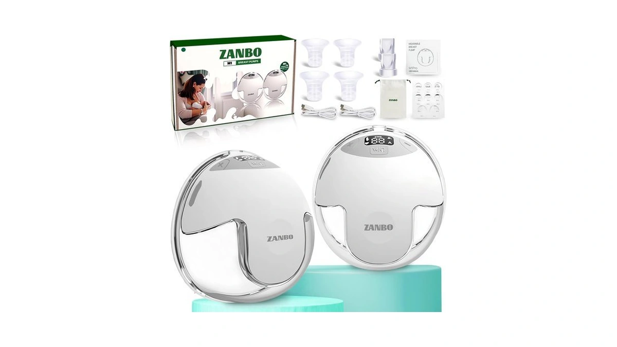 Electric Breast Pump Upgrade Hands Free Wearable 2-pack 32db Ultra