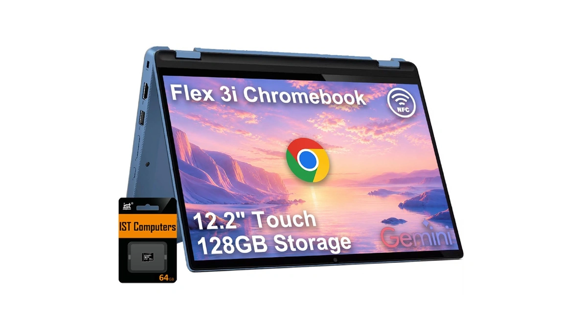 Lenovo Ideapad Flex 3i Chromebook 12.2" 2-in-1 Laptop, Intel N100,