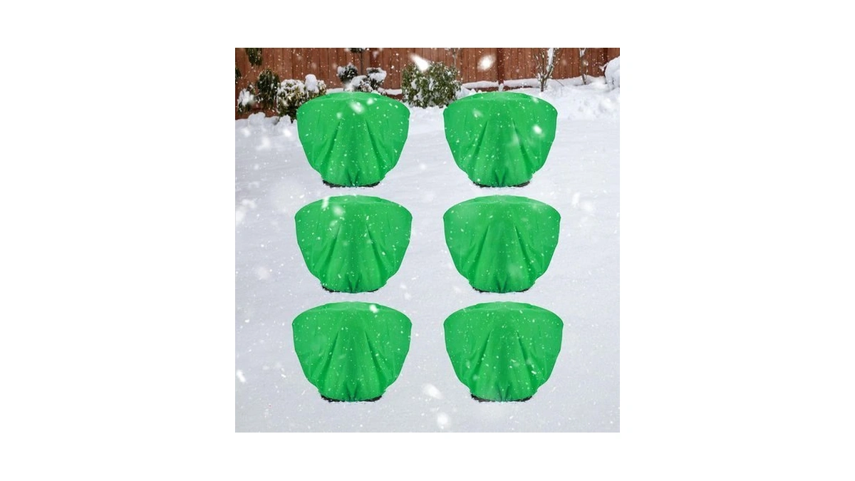 Anphsin 6 Pcs Plant Covers Freeze Protection - 19.6in X
