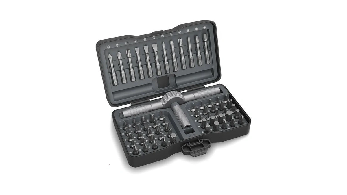 Strebito T Handle Ratchet Screwdriver Set, 67-in-1 Ratcheting Screwdriver