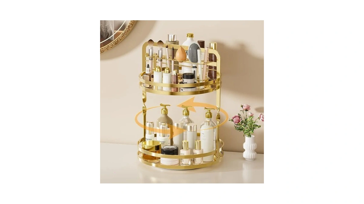 360 Rotating Makeup Organizer,perfume Organizer, Bathroom Counter Organizer