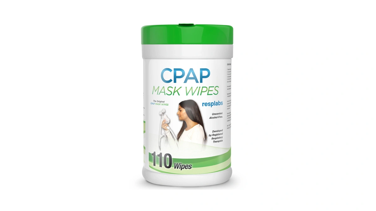 Resplabs Cpap Mask Wipes Unscented Cleaner For Full Face, Nasal
