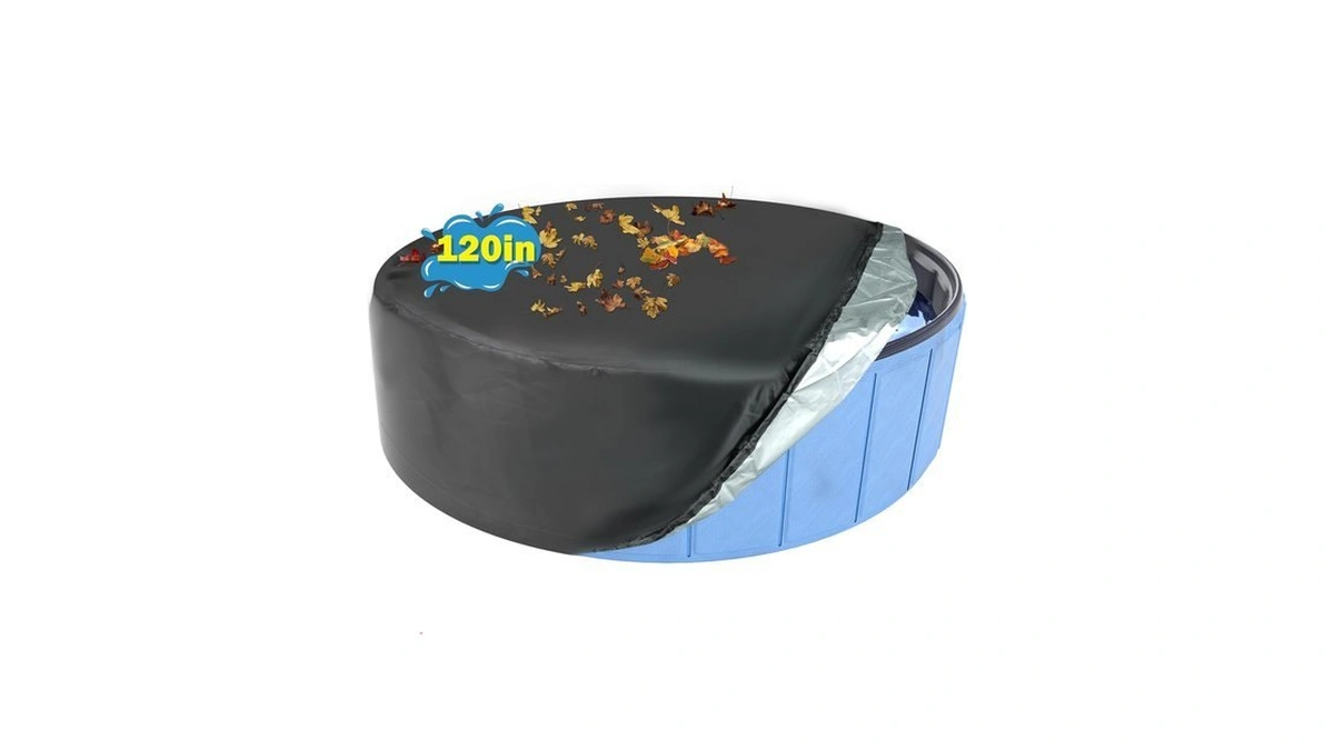 Hyperzoo Foldable 120'' Pool Cover For Large Dogs, Kiddie Pool