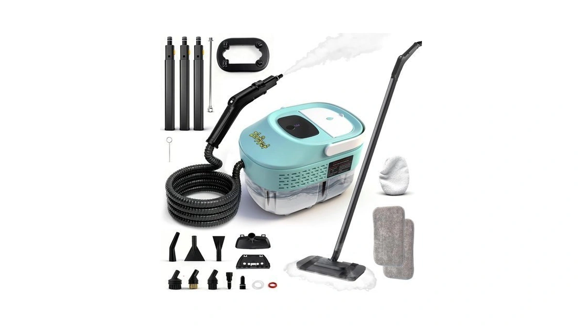 Zerpyor Steam Mop, 19 In 1 Detachable Steam Cleaner, 54oz