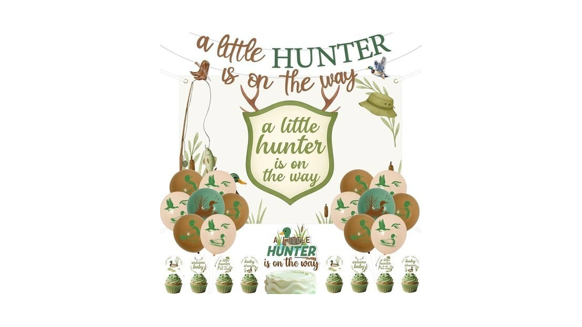 Duck Hunting Baby Shower Decorations - A Little Hunter Is