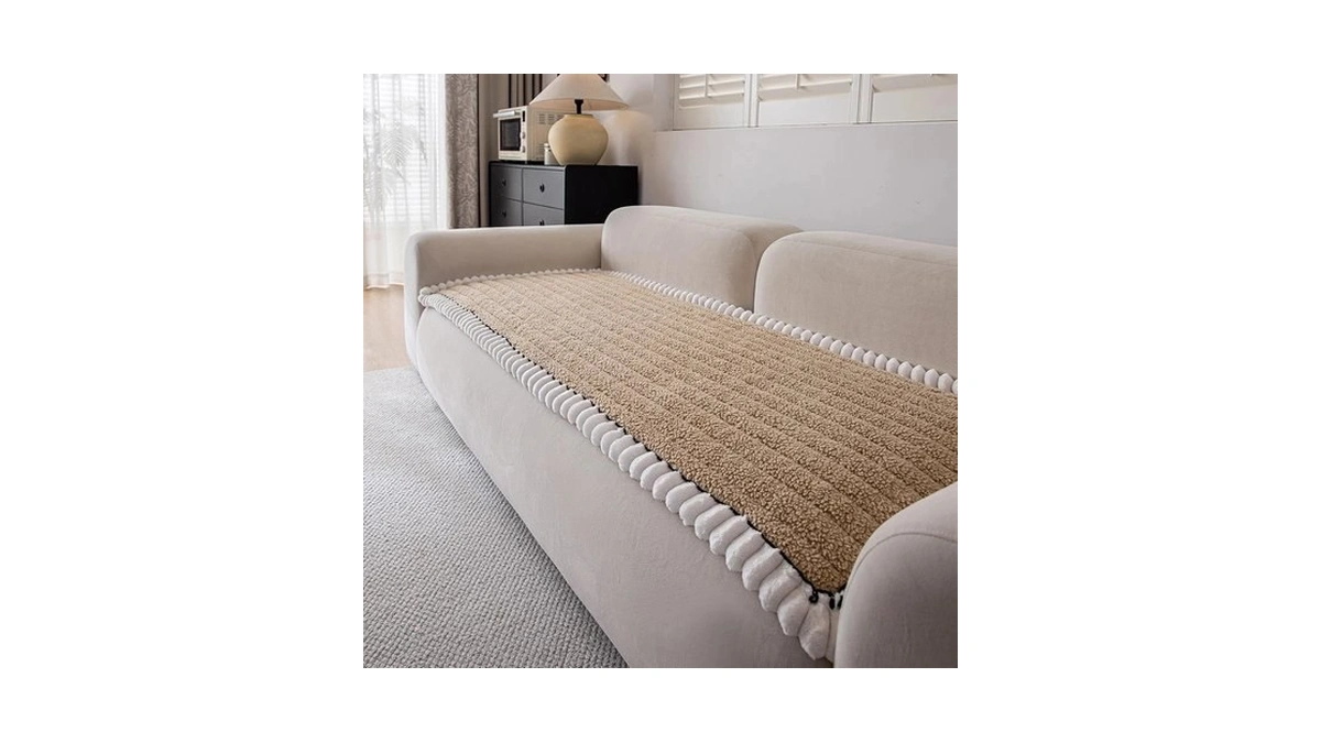 Pet Couch Covers For Sofa Non Slip Plush Cushion Protector,