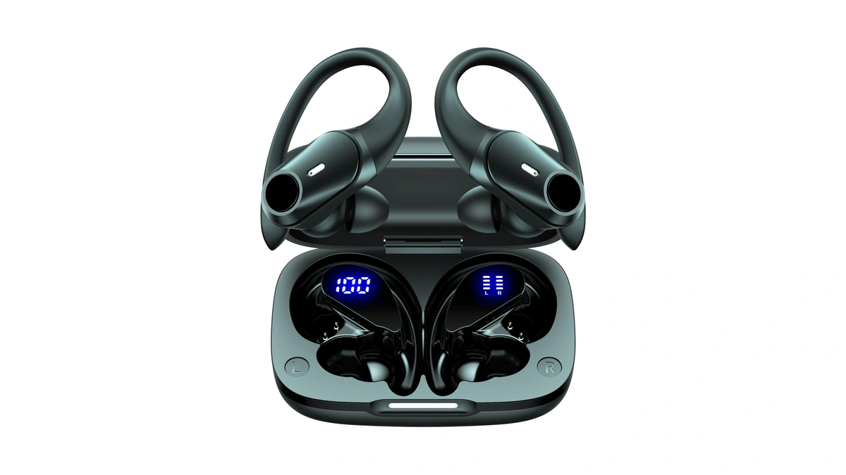 Active Noise Cancelling Ear Buds Wireless Earbuds 80h Playtime Bluetooth