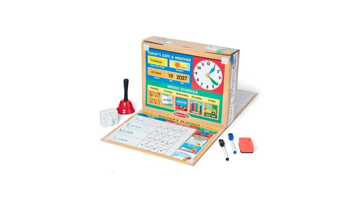 Melissa & Doug School Time! Classroom Play Set Game -