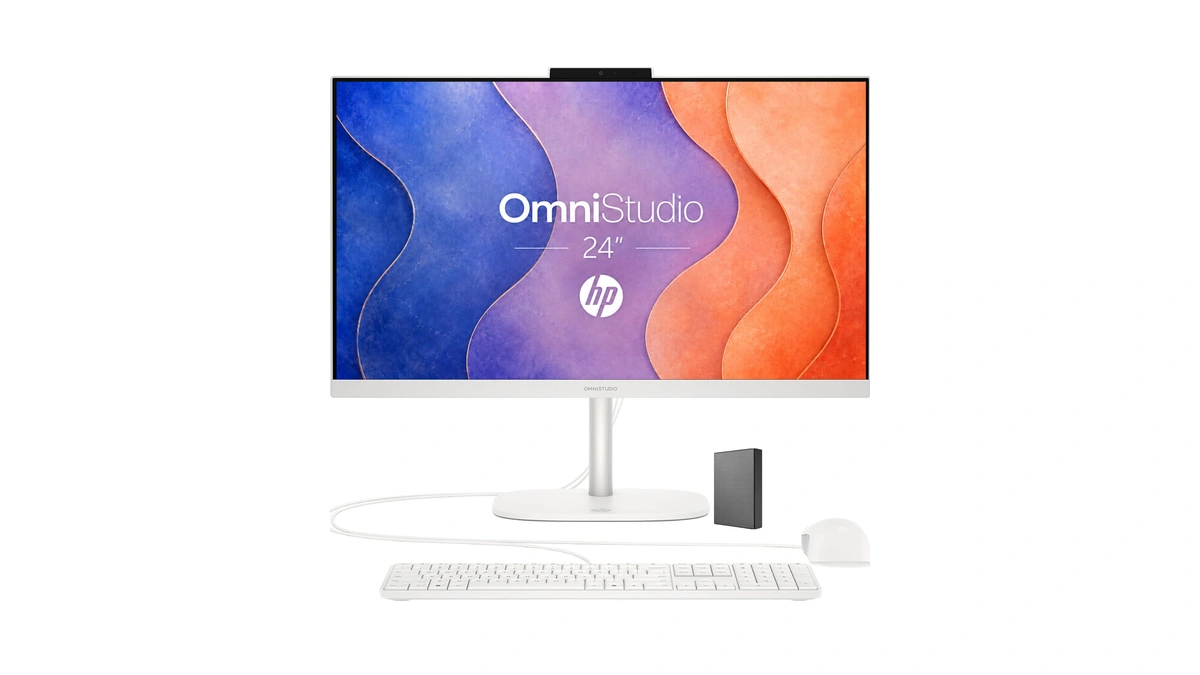 Hp 24“ Omnistudio All-in-one Desktop Computer, 8gb Ddr5 Ram, 128gb