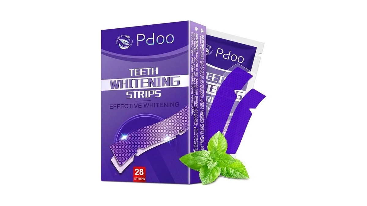 Purple Teeth Whitening Strips - 28 Teeth Whitener Strips (14