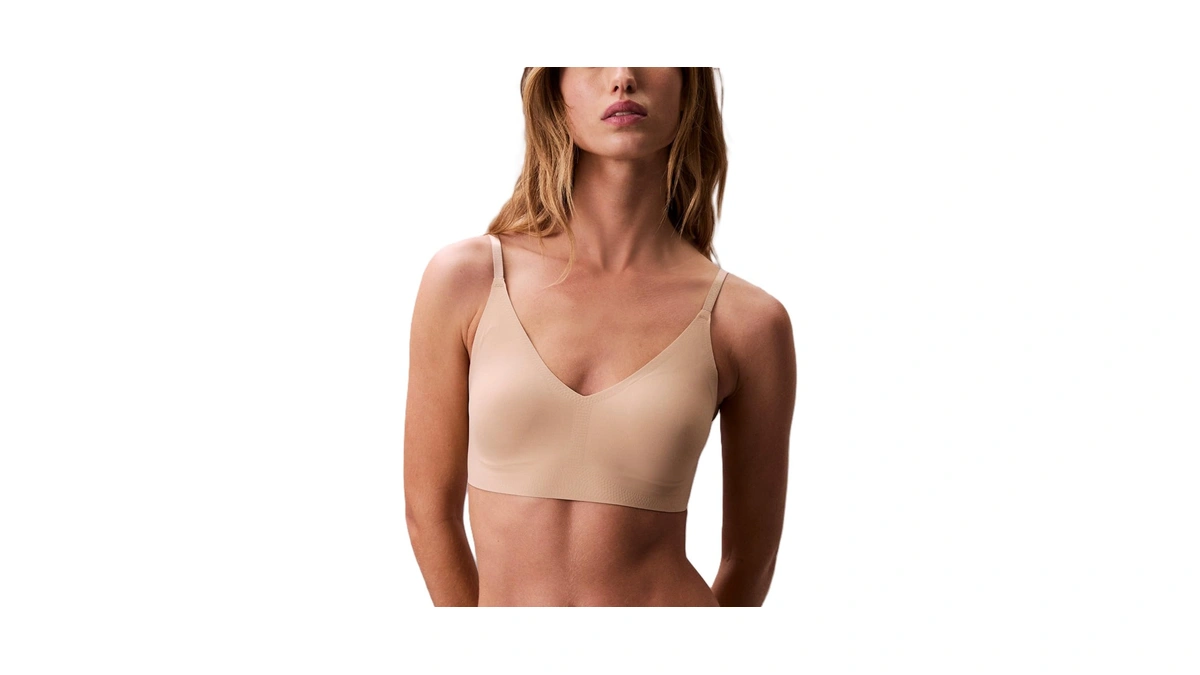 Calvin Klein Invisibles Comfort Lightly Lined Seamless Wireless Triangle Bralette