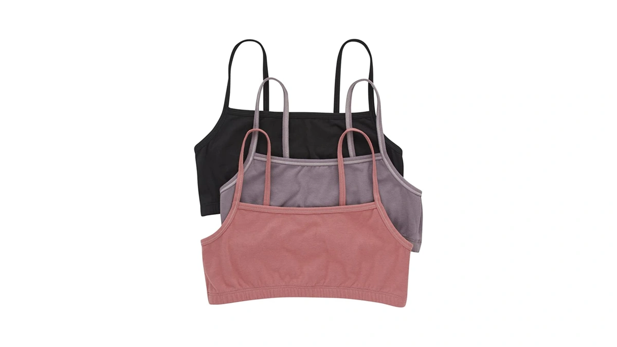 Hanes Womens Comfortflex Fit Bralette Pack, Stretch Cotton Low-impact Bra,