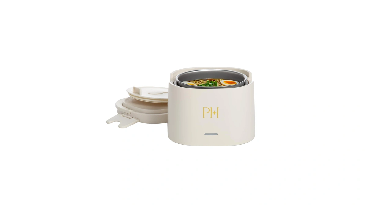 Paris Hilton Electric Lunch Warmer, 20-ounce Stainless Steel Portable Food