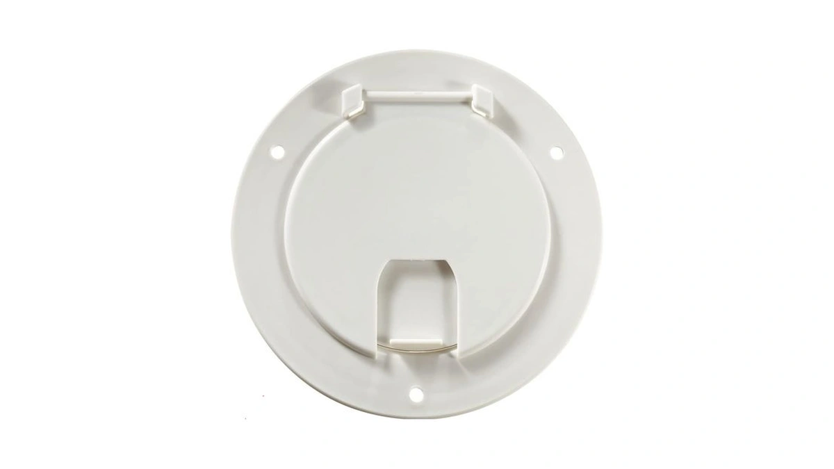 Rv Designer B110, Round Electrical Cable Hatch, Deluxe, Replaceable Lid,