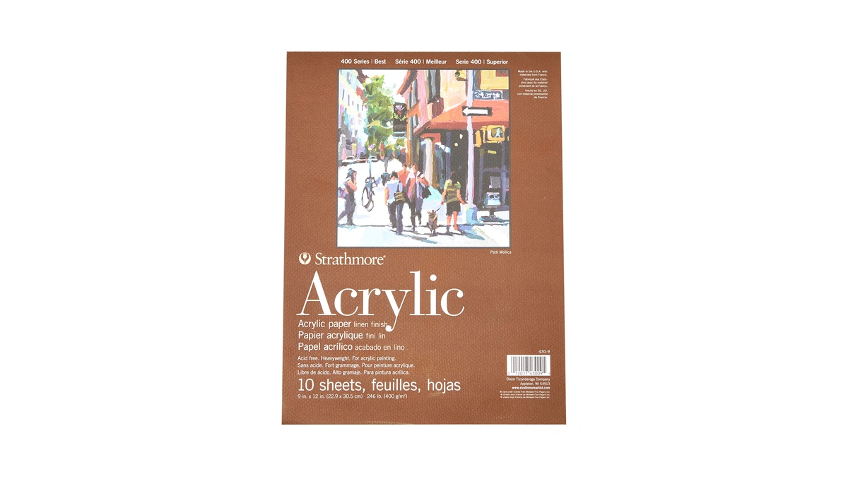 Strathmore 400 Series Glue Bound Acrylic Paper Pad, 246 Lb.