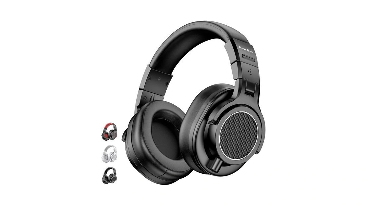 New Bee Studio Headphones, Wired Headphones With 50mm Drivers, Professional