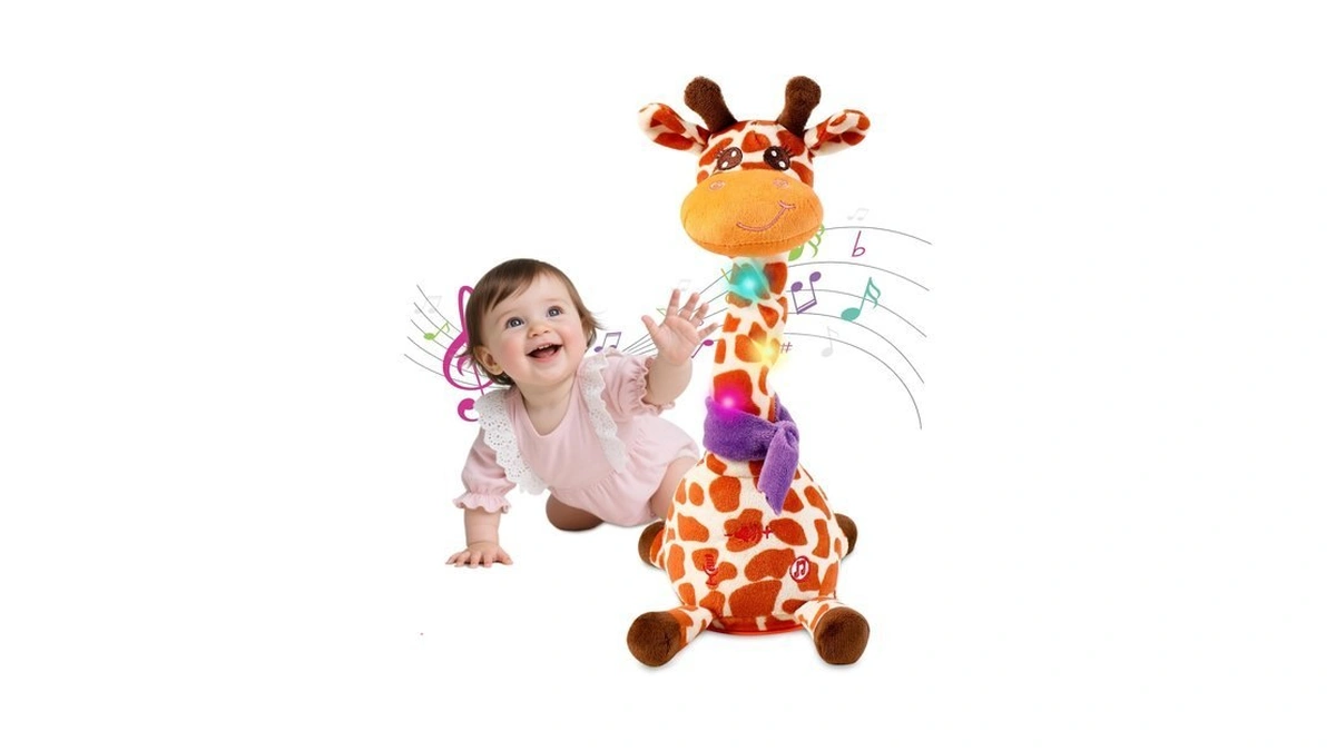Luketure Dancing Giraffe Plush Toy Talking Giraffe Baby Toys